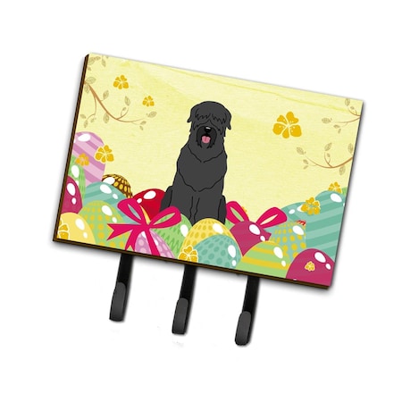 Carolines Treasures Easter Eggs Black Russian Terrier Leash or Key Holder BB6026TH68